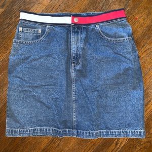 VTG Tommy Hilfiger Jeans Denim Skirt Size 12 EUC